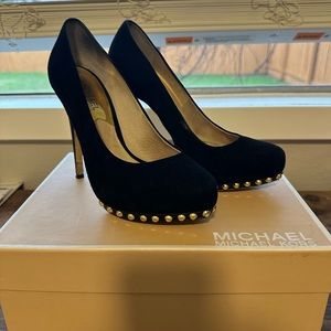 Michael Kors Suede Studded Platforms